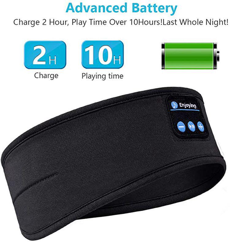 Bluetooth Sleep Headphones and Eye Mask Headband: Wireless Music for Sleeping and Sports