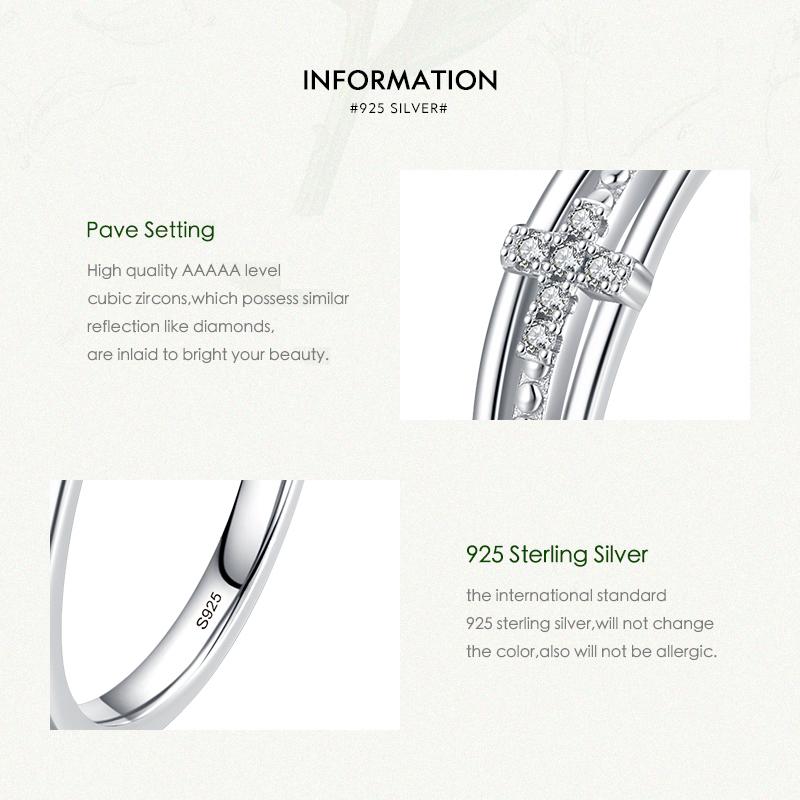 MODIAN 925 Sterling Silver prosta wiara krzyż pierścień dla kobiet rozmiar 5 6 7 8 9 ślubne pierścionki zaręczynowe dla kobiet biżuterii