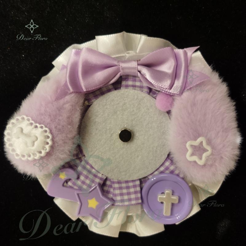 Original Cute Bow Badge Display Itabag Accessory Badge Holder Decoration High Quality Anime Pin Protect Decoration Display Stand