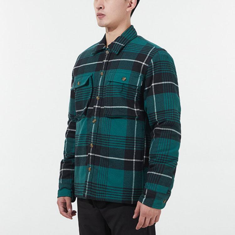 Timberland Plaid Warm Flannel Shirt Jacket Men Jackets Green A44CC-V40