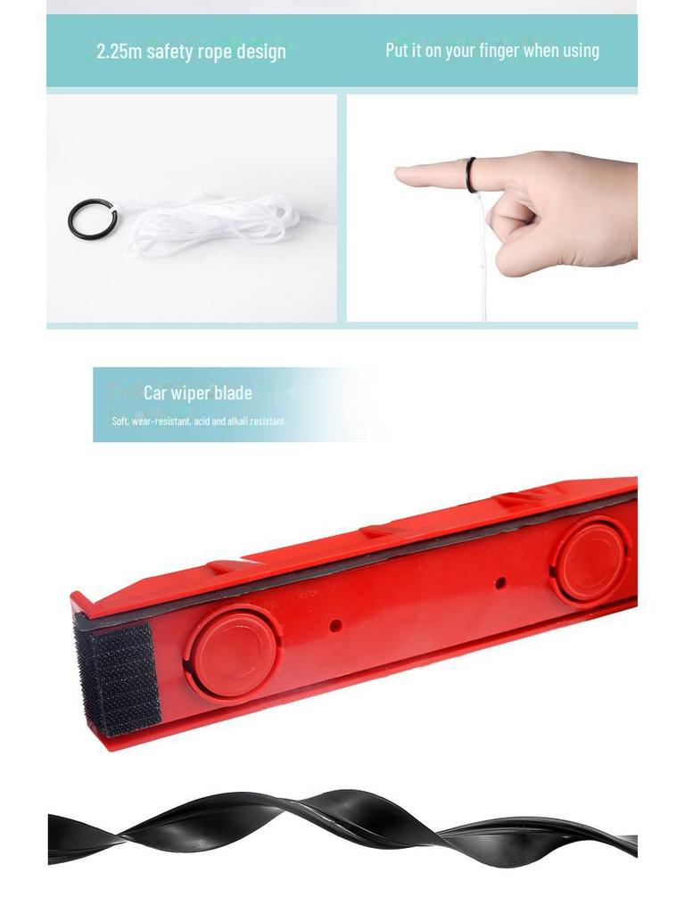 Perie magnetică cu două fețe pentru ștergător de geamuri