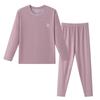 Cozy Fleece Plus-Size Kids' Thermal Set: Autumn Top & Trousers for Boys & Girls