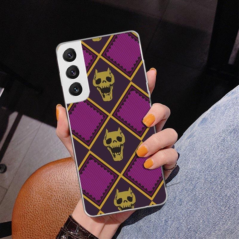 JoJo Adventure Killer Queen Phone Case For Samsung Galaxy S24 S25 Edge S26 Ultra S23 S22 S21 Plus S20 FE + Personalized Print Co