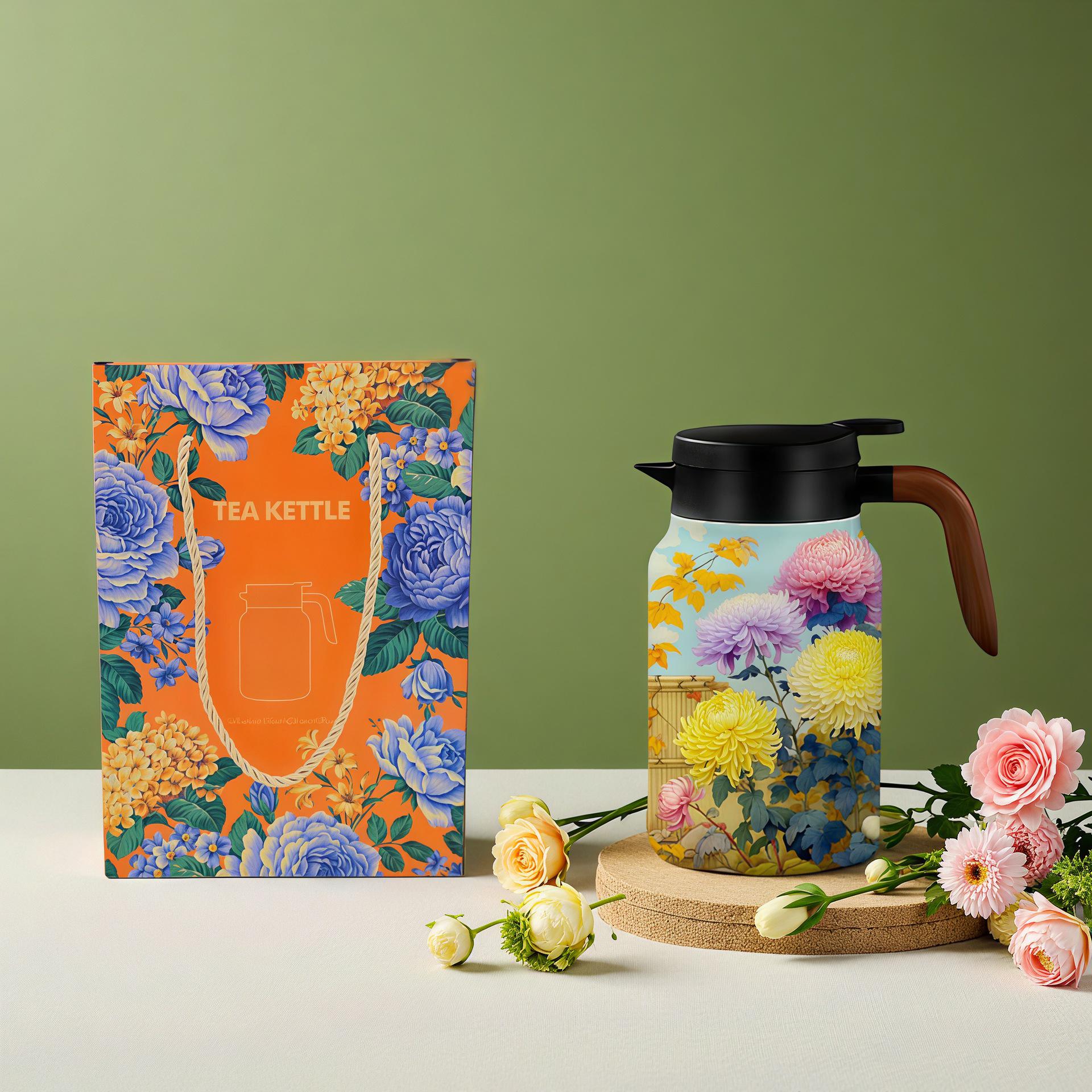 

316 Stainless Steel Insulated Tea and Water Separation Pot, Large Capacity Stewed Tea Pot for Home or Office Use 1500ml