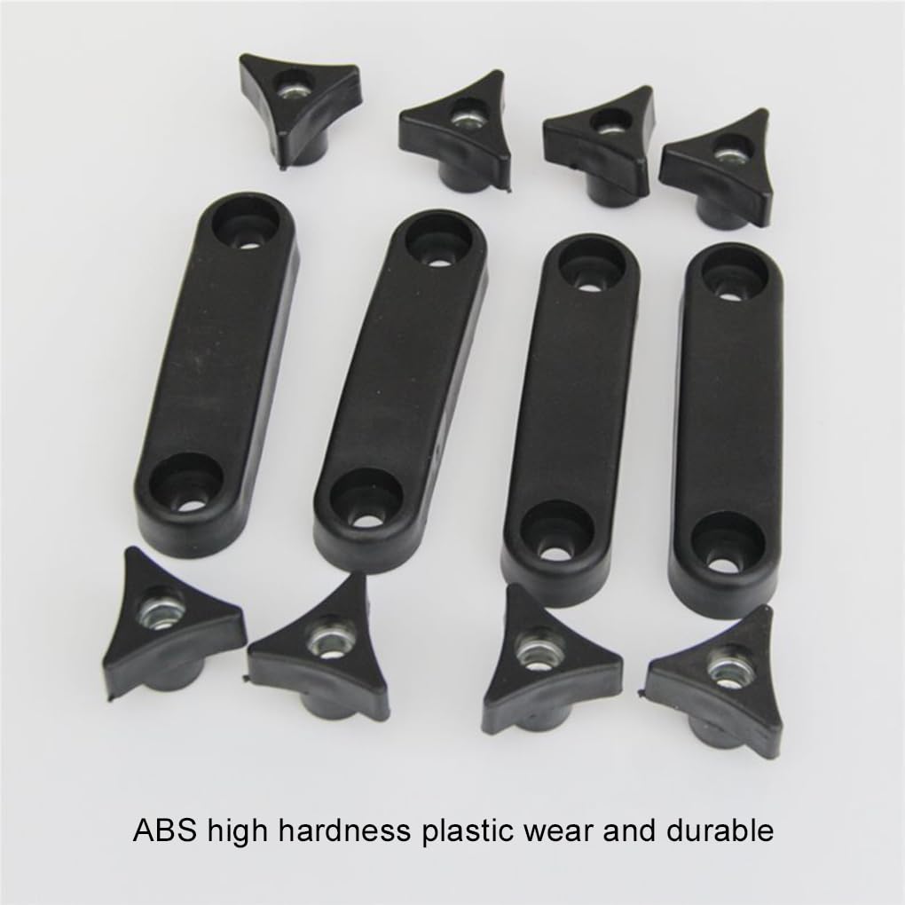 EDHUUJSI 4pcs/set Roof Rack Tool Clip Luggage Roof Rack Clamp Easy Convenient Multi-Purpose Roof Box U Bolt Variety, 8cm 4pcs