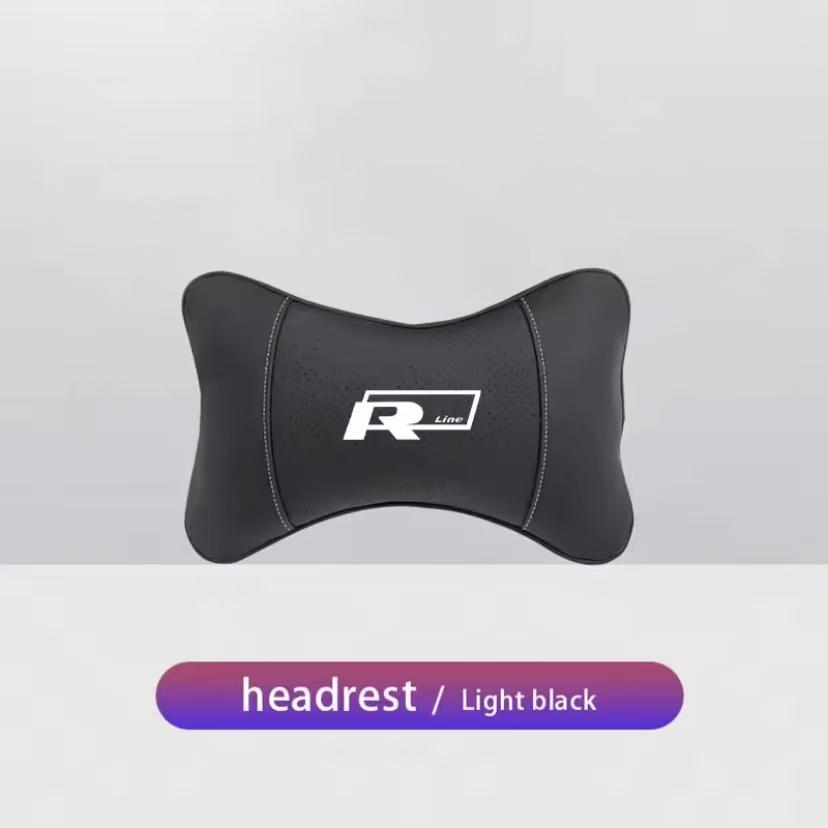 Car Tire Valve/ Car Headrest/Lumbar Support Auto Neck Pillow Waist Cushion For VW GTI Polo Golf MK7 Passat B6 Tiguan Jetta T-ROC