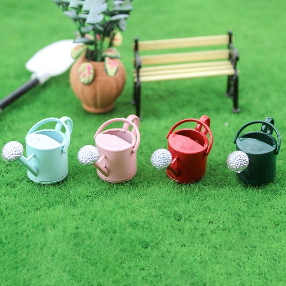 Simulated 1/12 Dollhouse Miniature Watering Can Lifelike Watering Can Ornament  Gift