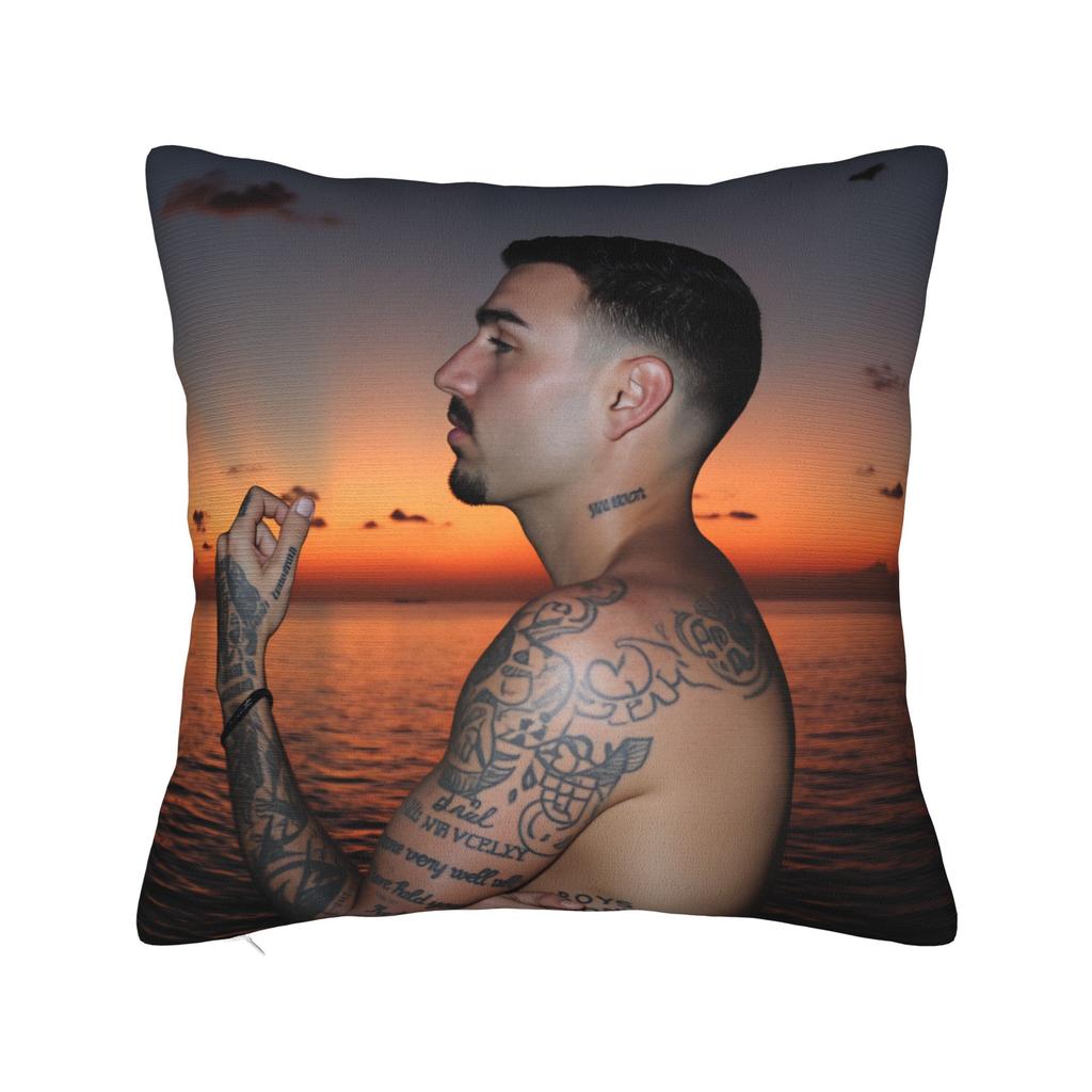 Rapper R-Rels B Pillow Cover  Novelty Pillow Case For Living Room Sofa Design Pillowcases Birthday Present