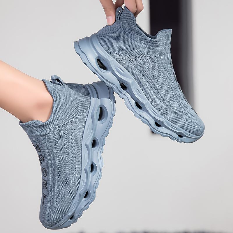 Fashion Summer Mesh Sports Men Breathable Platform Outdoor Jogging Soft Sole Comfortable Training Couple Casual Walking Shoes Large Size