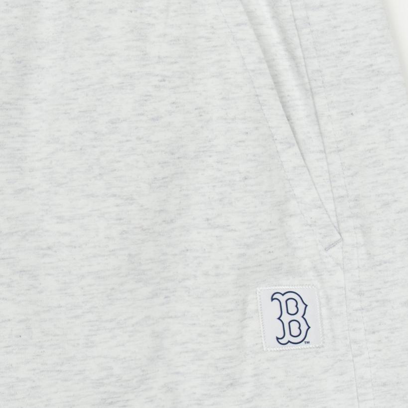 New MLB Varsity Boston Red Sox Casual Shorts Unisex Light Heather Gray 3ASPV0153-43MGL