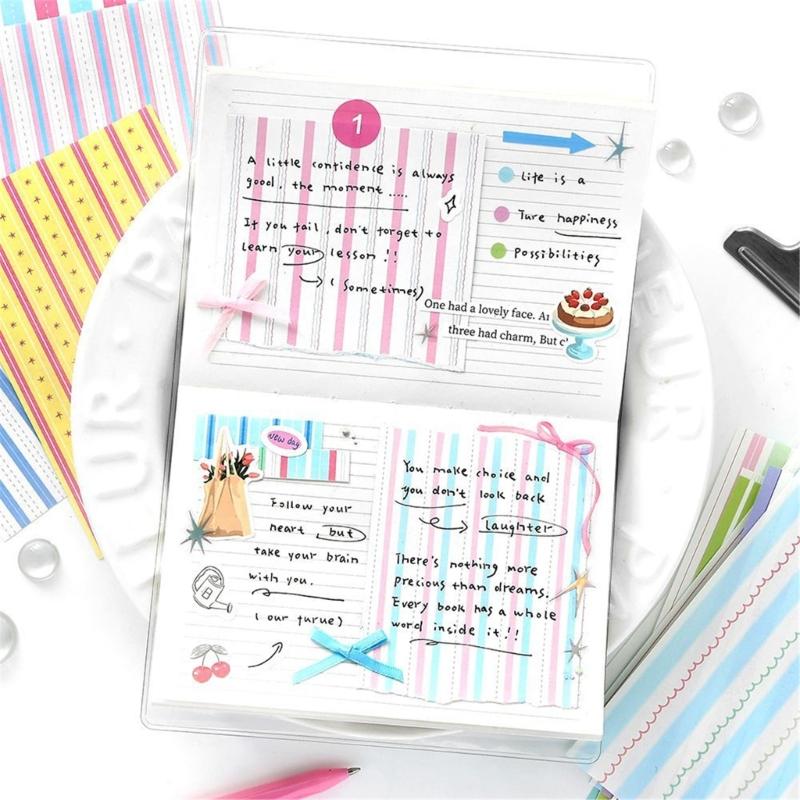 100Sheets Tearable Notepads Note Memo Paper Sheets Scrapbooking Decorative Paper for Daily Reminders and Journaling