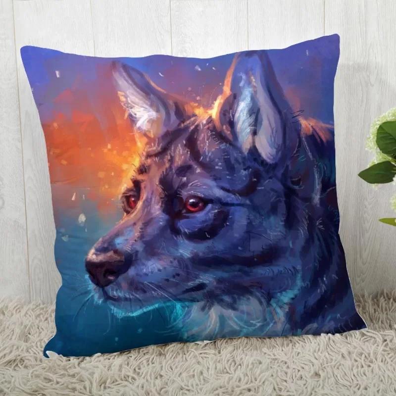 Pillowcase Wolf Pattern Wedding Animal