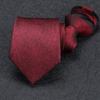 Men'S Zipper Free Dress Tie Business Red Black Professional Wedding Groom Korean Version Of A Pull Tie