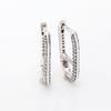 Gold-Plated Zircon Shining Link Stud Earrings - Light Luxury European & American Style, Perfect Birthday Gift for Girls
