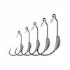 25pcs Fishing Hooks Twistlock Hooks Weighted Bass Hooks Swimbait Hooks for Soft Plastics Worm Hooks Saltwater Freshwater