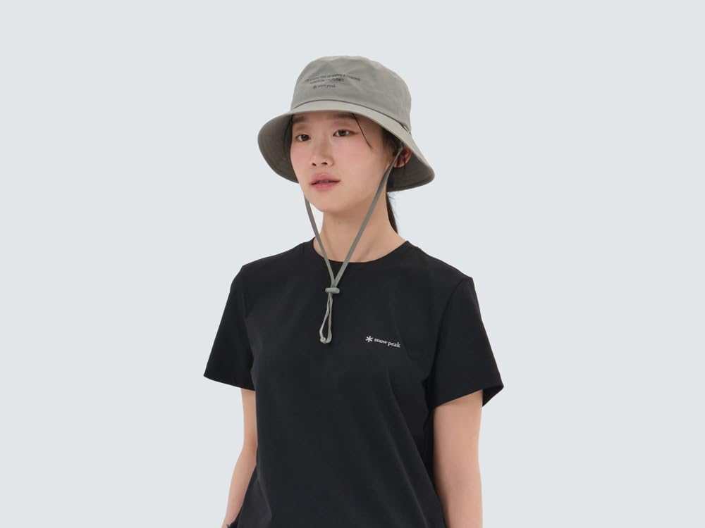 Snow Peak Cample Hat Light Size for Men and Women GS-S25ZUCHA18, Khaki, L,