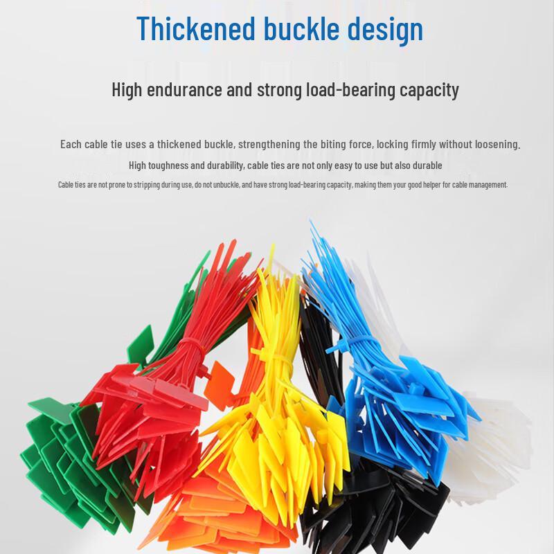Mashifu Self-Locking Plastic Label Cable Ties