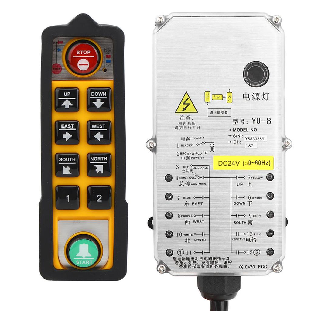 Hoist Controller Single Handle Industrial 3 Proof Electric Hoist Remote Control YU 8