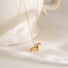 Light luxury high-end sweet wind cute dog necklace accessories sweater chain jewelry