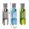 3 In 1 Bottle Gap Cleaner Brush Multifunctional Cup Cleaning Brushes Water Bottles Clean Tool Mini Silicone U-shaped Brush