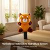 Cartoon Orange and Black Bear Headcover Soft Golf Cover