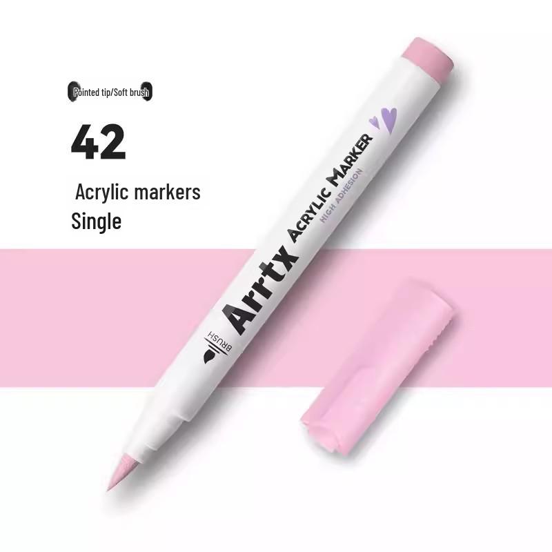 Arrtx Artesian Acrylmarker - Weiche Spitze, Wasserfest, 30 Lilatöne für DIY & Graffiti.