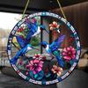 Flat Printing Car Backpack Ornament Colorful Hummingbird Hanging Pendant  Garden Decor