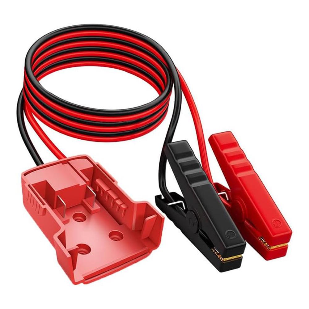 Jumper Cable Clamps Power Wheel Battery Adapter For Dewalt/Milwaukee 11V Battery Jumper Starter for Car Jump Starting 1.18FT