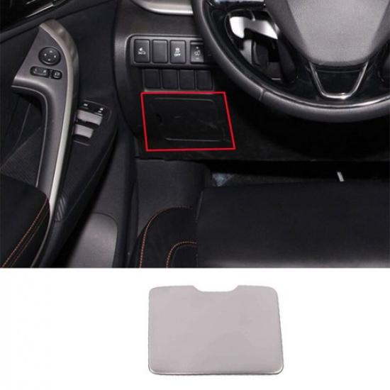 Silver Steel Main Driver Storage Box Trim For Mitsubishi Eclipse Cross 18-23 1X