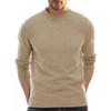 Men's European & American Style Thick Knit High Collar Short Sleeve Sweater