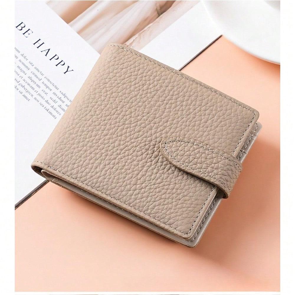 Hardware Clip, Coin Mouth, Gold Wallet, Women's Short Wallet