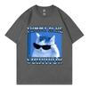Tummy Ache Survivor Funny Cat Meme Tshirt Unisex Unisex Casual Comfort Short Sleeve Tshirts High Quality Fashion Oversized T Shirt