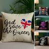 Brand S-Save the Queen Pillow Case Plush Fabric Soft Double Sided Print Home Sofa High Quality Cushion Cover Throw