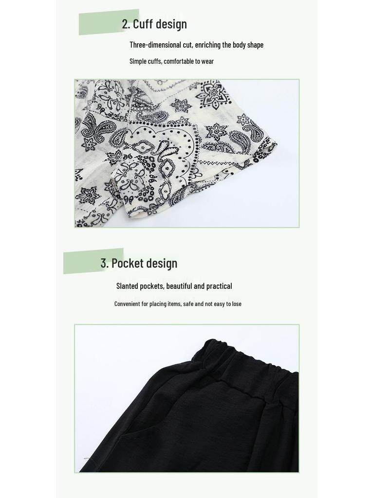 Elegant Summer Two-Piece Set for Women 40s-50s: Plus-Size Chiffon Short-Sleeve Suit