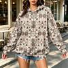 Women's Polka Dot Lightweight Hoodie, Trendy Casual Hooded Sweatshirt for Everyday Wear