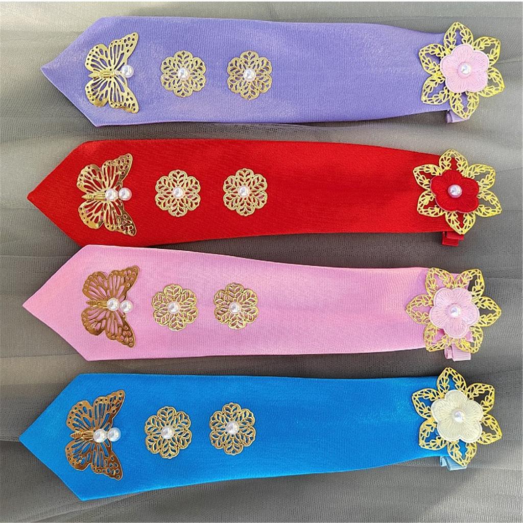 Traditional Korean Yanji Headband For Women Soft And Breathable Butterfly Decors Hairband For Cultural Event Daily Wear