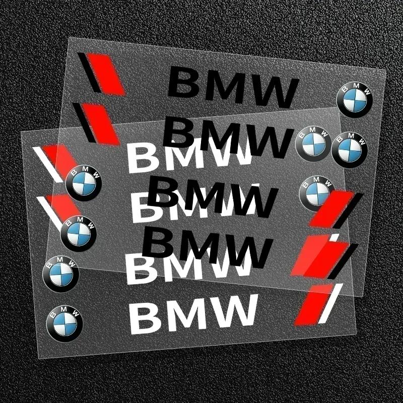 X5 B4 2025 Hot 4pcs Car Styling Door Handle Stickers Tire Rear View Mirror Decals For BMW E46 E85 E60 F10 E39 F30 E36 F20 E87 E9