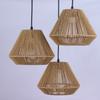 JOYINLED Japanese Style Imitation Rattan Woven Handmade Pendant Lights Paper Rope Hanging Lamp Retro Wabi Sabi E27 Chandelier