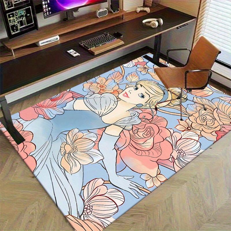 1pc, Cinderella Floral Rug - Home Decor Carpet, Office Chair Mat, Outdoor Rug Gift for FriendsP045