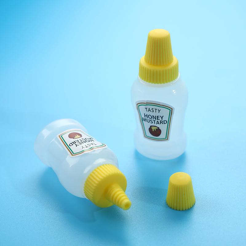 4Pcs 25Ml Mini Tomato Ketchup Bottle Portable Sauce Salad Dressing Container