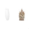Classic Resin Statue Figurine Floor Lamp Cover Simple Lampshade Bulb Cage Guard for Office Table