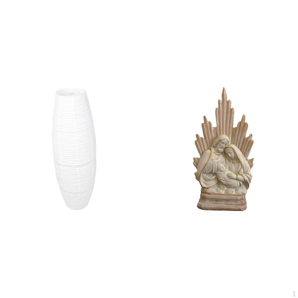 Classic Resin Statue Figurine Floor Lamp Cover Simple Lampshade Bulb Cage Guard for Office Table