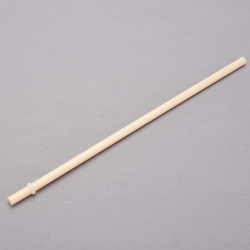7Mm Aperture Straw 37 Color Solid Color Plastic Cup Accessories Pp Straw Non-Disposable Straw With Ring