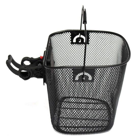1 Set Bike Basket Large Capacity Easy to Install Metal Mesh Bike Basket