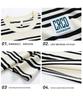 Sailor Style Japanese Striped Cotton Short Sleeve Men's T-Shirt: Loose Fit for Couples & Teens