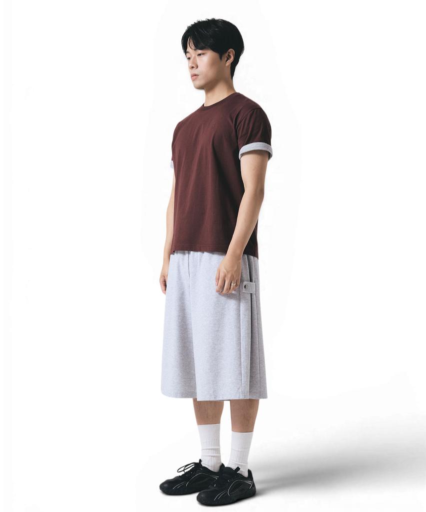 PENDULUM Essentials 3/4 Side Snap Sweat Bermuda Pants (Lr2Pu419)