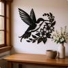 Metal Hummingbird Wall Artistic natureInspired Silhouette Decor