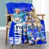 Haaland 194 Personalized Name Blanket Cozy Customizable Blanket Comfortable for Bed Nap Office Chair Sofa for All Occasions