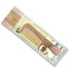 Carved Paulownia Wood Comb with Floral Design for Hair Care and Styling