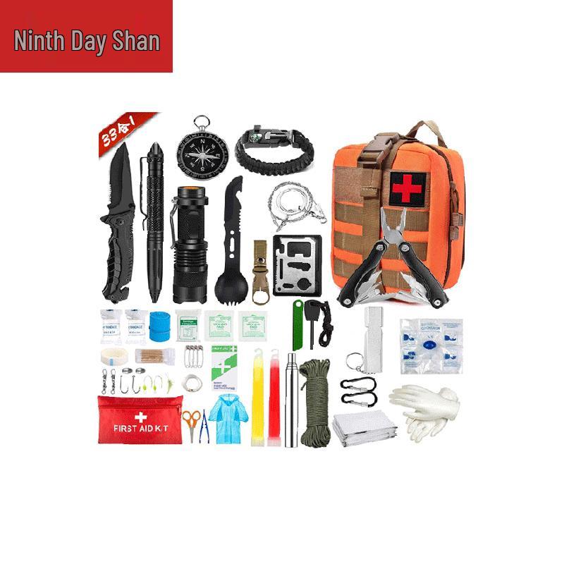 

Jiurishan Набор многофункциональных инструментов для выживания на открытом воздухе